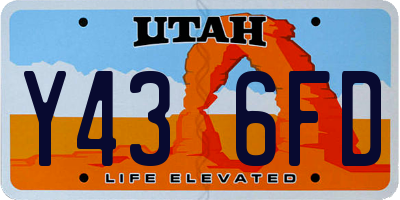 UT license plate Y436FD