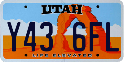 UT license plate Y436FL