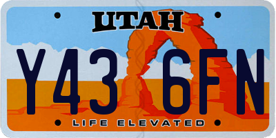 UT license plate Y436FN