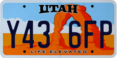 UT license plate Y436FP