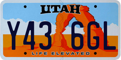 UT license plate Y436GL