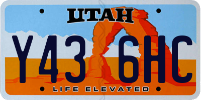 UT license plate Y436HC