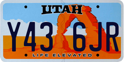 UT license plate Y436JR
