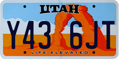 UT license plate Y436JT