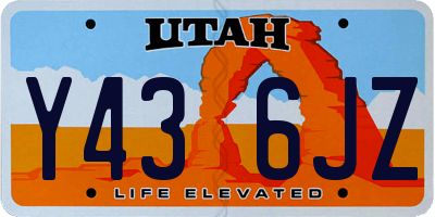 UT license plate Y436JZ