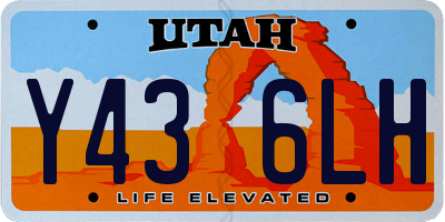 UT license plate Y436LH