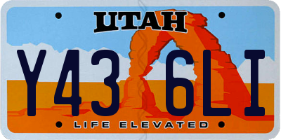 UT license plate Y436LI