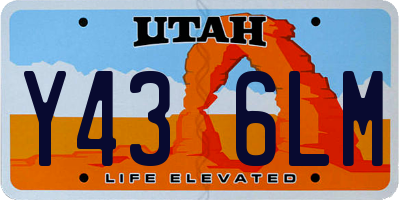 UT license plate Y436LM