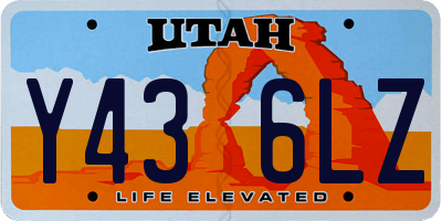 UT license plate Y436LZ