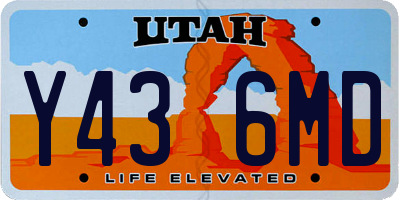 UT license plate Y436MD