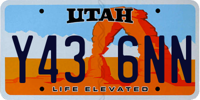 UT license plate Y436NN