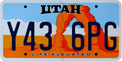 UT license plate Y436PG