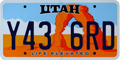 UT license plate Y436RD