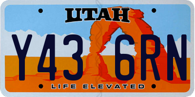 UT license plate Y436RN