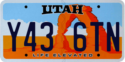 UT license plate Y436TN