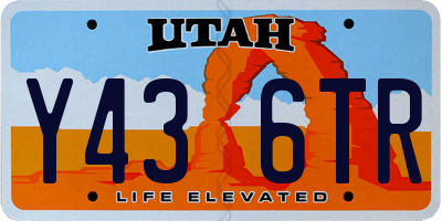 UT license plate Y436TR