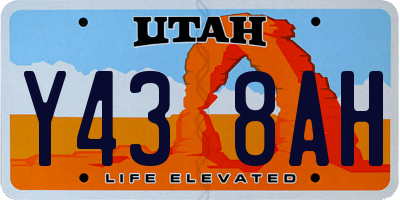 UT license plate Y438AH