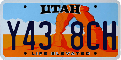 UT license plate Y438CH