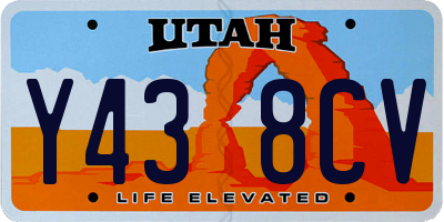 UT license plate Y438CV