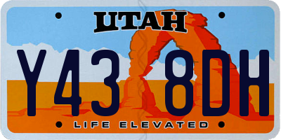 UT license plate Y438DH
