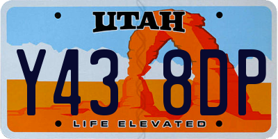 UT license plate Y438DP