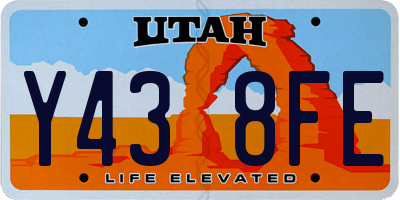 UT license plate Y438FE