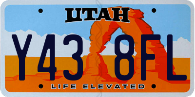 UT license plate Y438FL