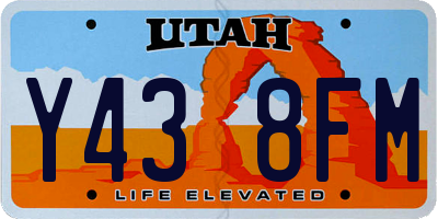 UT license plate Y438FM