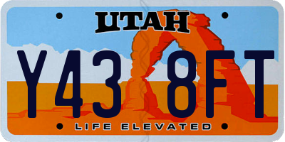UT license plate Y438FT