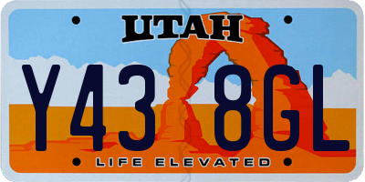 UT license plate Y438GL