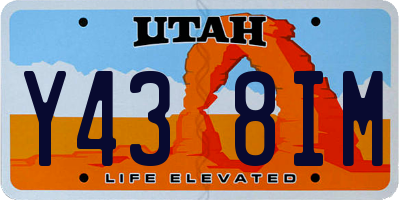 UT license plate Y438IM