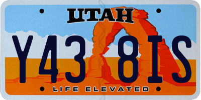 UT license plate Y438IS