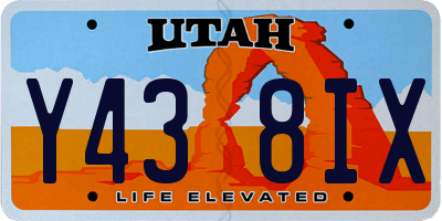UT license plate Y438IX