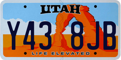 UT license plate Y438JB