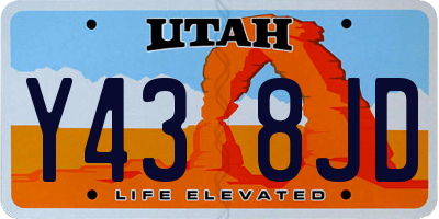UT license plate Y438JD