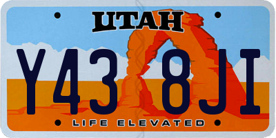 UT license plate Y438JI