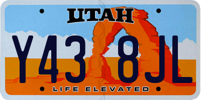 UT license plate Y438JL