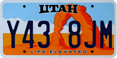 UT license plate Y438JM