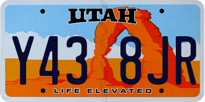 UT license plate Y438JR