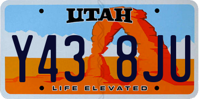 UT license plate Y438JU