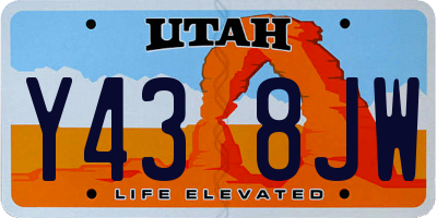 UT license plate Y438JW