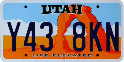 UT license plate Y438KN