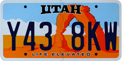 UT license plate Y438KW