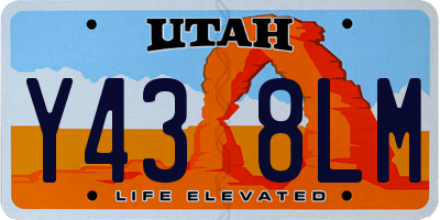 UT license plate Y438LM