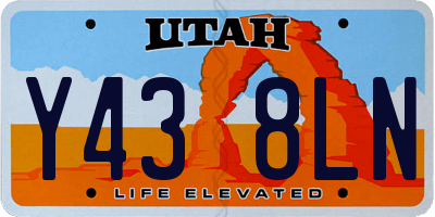 UT license plate Y438LN