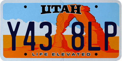 UT license plate Y438LP