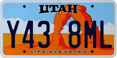 UT license plate Y438ML