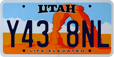 UT license plate Y438NL