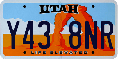 UT license plate Y438NR
