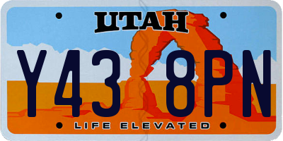 UT license plate Y438PN